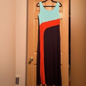 Colorblock Maxi Dress